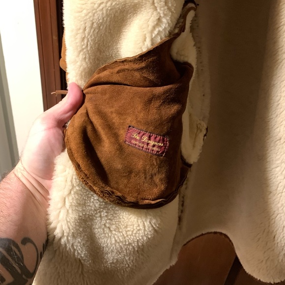 Handmade Leather Sheerling coat tailored by ‘The Designers’ in Boston, MA . - Picture 3 of 4